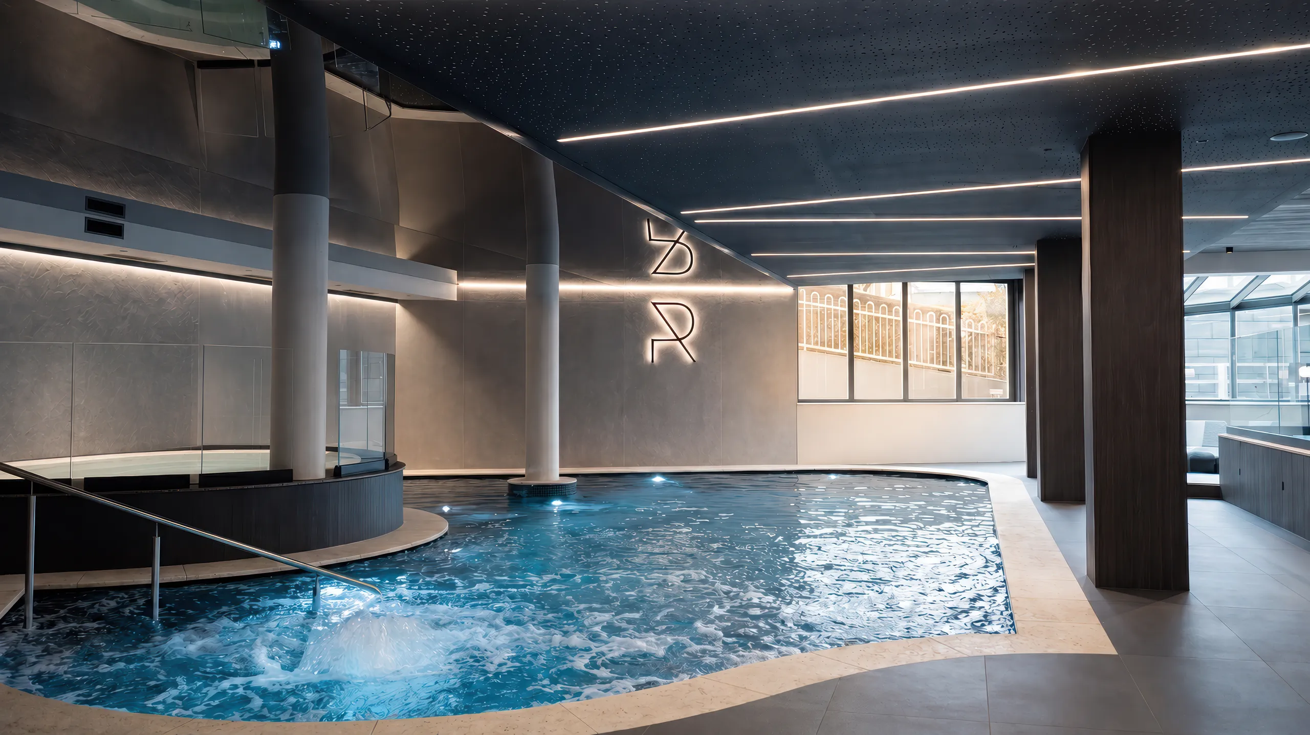 Piscina interna da 80 m²